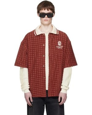 Amiri Ma 'Chateau' Oversized Shirt - Red