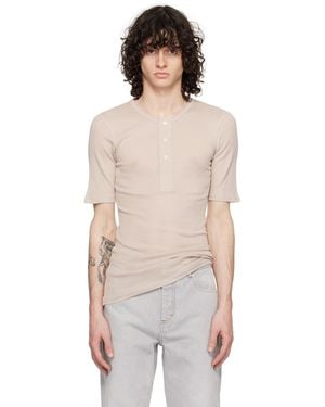 Ami Paris Ribbed Henley - Multicolor