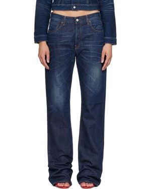Acne Studios Jean 2009F Bleu À Coupe Classique