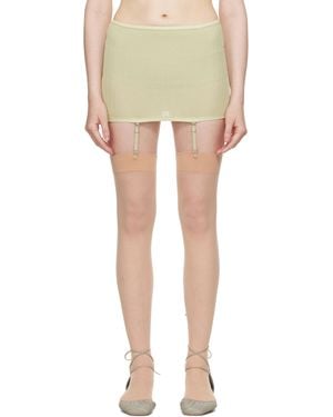 Lemaire グリーン Underwear Suspenders ミニスカート - マルチカラー
