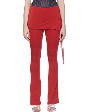 Miaou Pantalon De Détente Kali Bourgogne - Rouge