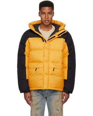 The North Face イエロー＆ブラック Himalayan ダウンジャケット - オレンジ