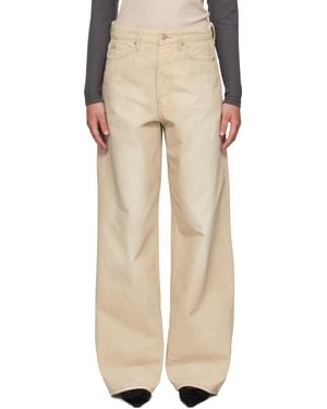 Acne Studios 1981 Loose Fit Jeans - Natural