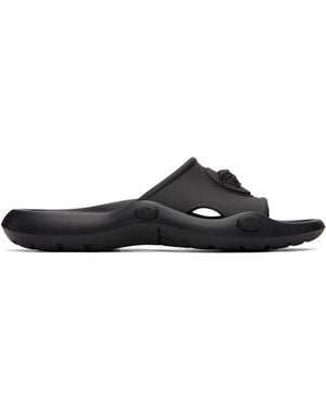 Versace Medusa Rubber Slides - Black