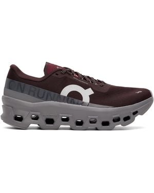 On Shoes Burgundy Cloudmster 1 Sneakers - Brown