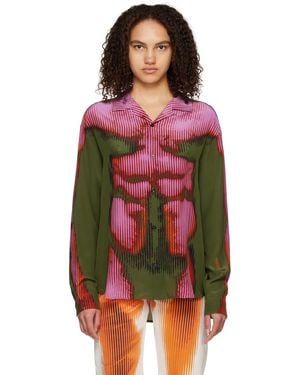 Y. Project Jean Paul Gaultierエディション カーキ シャツ - レッド
