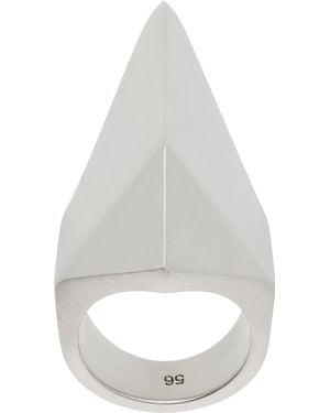 Rick Owens Hollywood Pyramid Ring - White