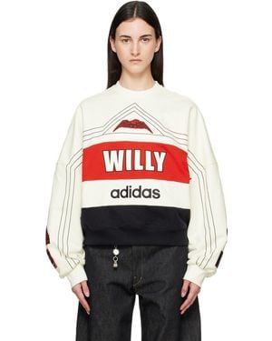Willy Chavarria Off- Adidas Originals Edition 'Ny' Sweatshirt - Red