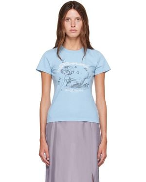 Ganni Baby Fit Future Cherry T-Shirt - Blue