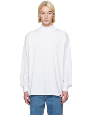 Nanamica L/S Mock Neck T-Shirt - White