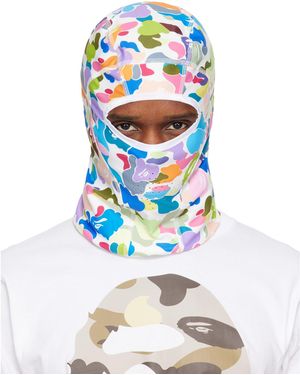 A Bathing Ape Passe-Montagne Multicolore À Motif Camouflage - Bleu