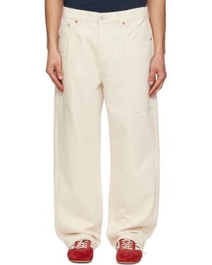 KENZO Off- Paris Cargo Monkey Fit Jeans - Natural