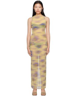 BINYA Robe Longue Saturno Verte - Noir