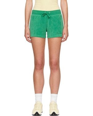 Sporty & Rich Signature Logo Krystal Shorts - Green