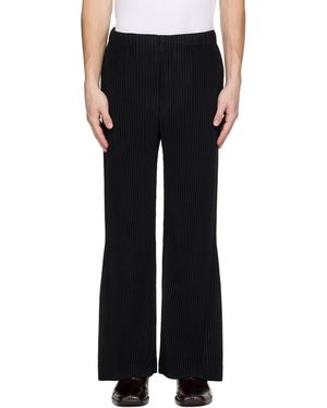 Homme Plissé Issey Miyake Pleats Bottoms 3 Trousers - Black