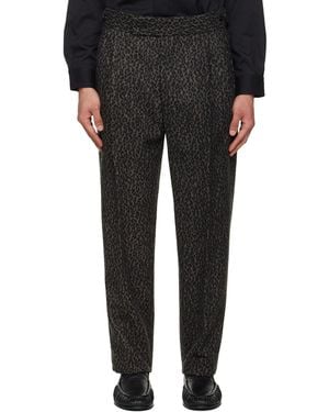 Needles Side Tab Tucked Trousers - Black