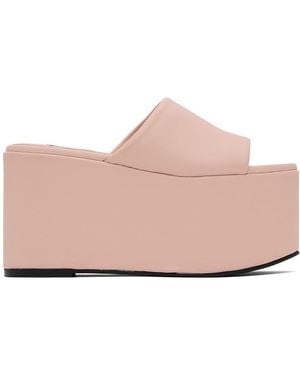 Simon Miller Faux-Leather Blackout Platform Sandals