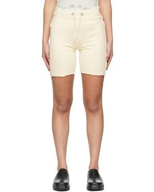 Helmut Lang Off-white Panel Lounge Shorts