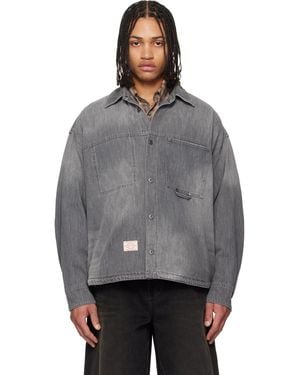 WOOYOUNGMI Lightweight Denim Shirt - Grey