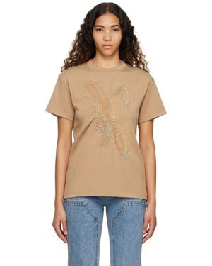 ANDERSSON BELL Tan Ab Embroidered T-Shirt - Blue