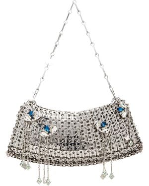 Rabanne Signature Jewels 1969 Clutch Bag - Gray