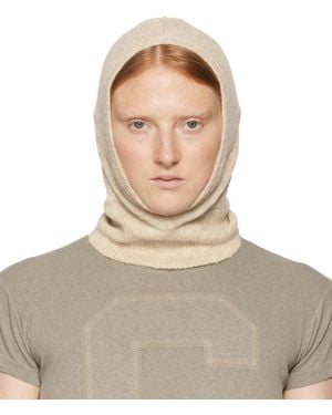 MM6 by Maison Martin Margiela Beige Alpaca Balaclava - Natural