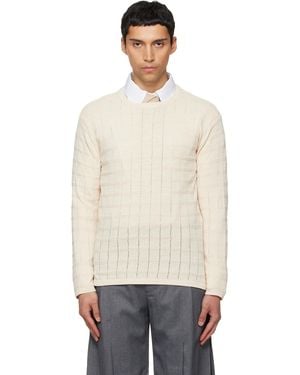 NULLUS Off- Cube Texture Knit Jumper - Black