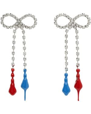 OTTOLINGER Laced Bow Earrings - White