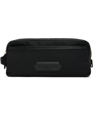 Tom Ford Canvas Double Zip Toiletry Bag - Black