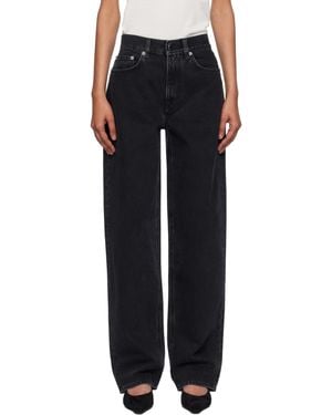 Loulou de Saison Samur Lds Straight Leg Jeans - Black