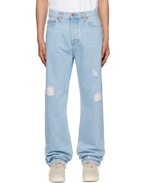 Members of The Rage Distressed Jeans - Blue