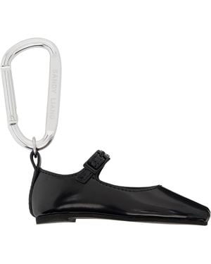 Sandy Liang Mary Jane Pointe Bag Charm - Black