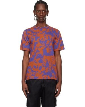 Dries Van Noten Printed Cotton T-Shirt - Red