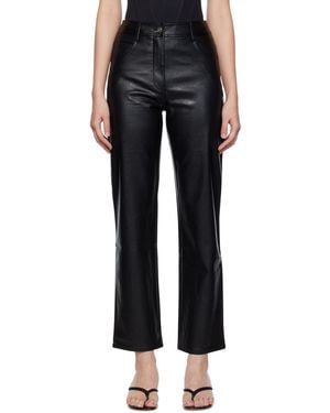 Miaou Junior Faux-leather Trousers - Black