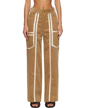 Stanley Raffington Pantalon En Velours Côtelé - Neutre
