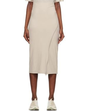 Post Archive Faction PAF Post Archive Faction (paf) Taupe 5.0+ Centre Midi Skirt - Natural