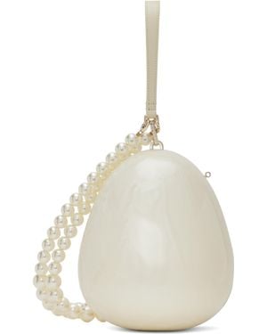 Simone Rocha Off- Large Egg Bag - Natural