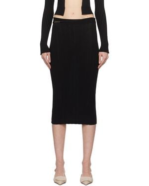 Jacquemus Les Classiquesコレクション La Jupe Pralu ミディアムスカート - ブラック
