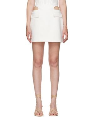 Dion Lee White Y Front Miniskirt