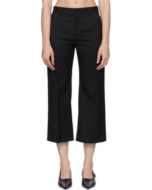 MM6 by Maison Martin Margiela ブラック Blend テーラードパンツ