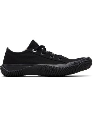 Y's Yohji Yamamoto Cotton Canvas Low-Top Trainers - Black