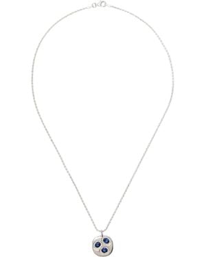 Bleue Burnham Oval Chloroplast Pendant Necklace - Metallic