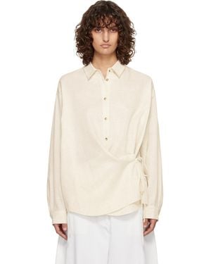 LE17SEPTEMBRE Off- Side Twisted Shirt - White