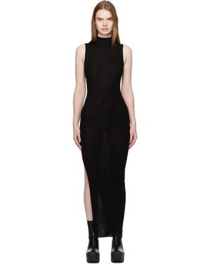 Rick Owens Temple Sl Turtle Midi Dress - Black