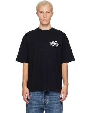 Off-White c/o Virgil Abloh Stroke 2 Arrow Skate T-Shirt - Black