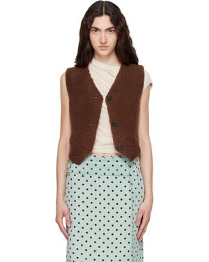 Marni Curly Wool Vest - Multicolour