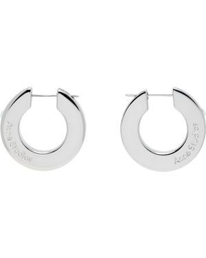 Acne Studios Crystal Hoop Earrings - Black