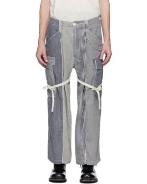 R13 Cropped Cargo Trousers - Black