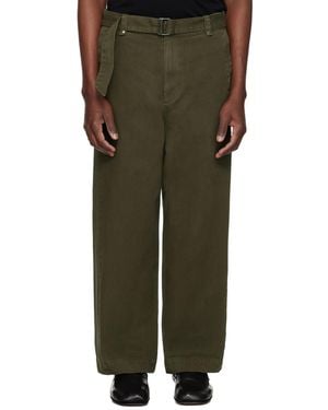 Entire studios Khaki Gully Trousers - Green