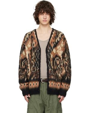 Needles Mohair Paisley Cardigan - Black